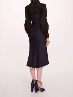 Denim Poplin Shirt Dress