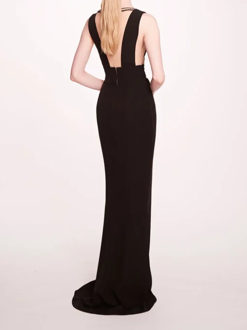 Jewel Embellished Column Gown