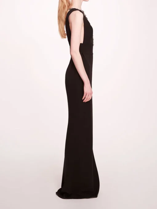 Jewel Embellished Column Gown