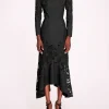 Linen Lace Maxi Dress