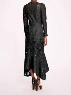 Linen Lace Maxi Dress