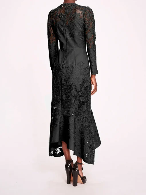 Linen Lace Maxi Dress