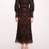 Long Sleeve Corded Midi Dress