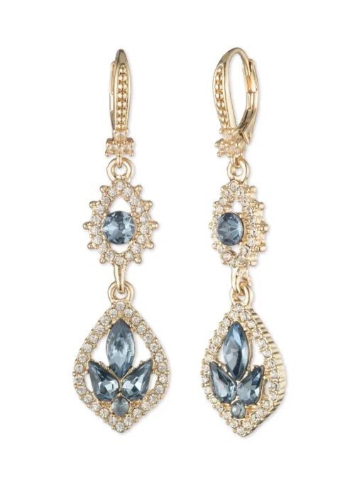 Poised Denim Midi Drop Earring