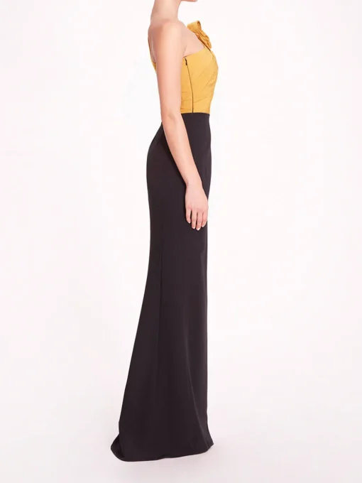 Taffeta Crepe Gown