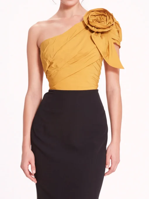Taffeta Crepe Gown
