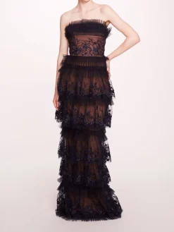 Tiered Terrarium Column Gown